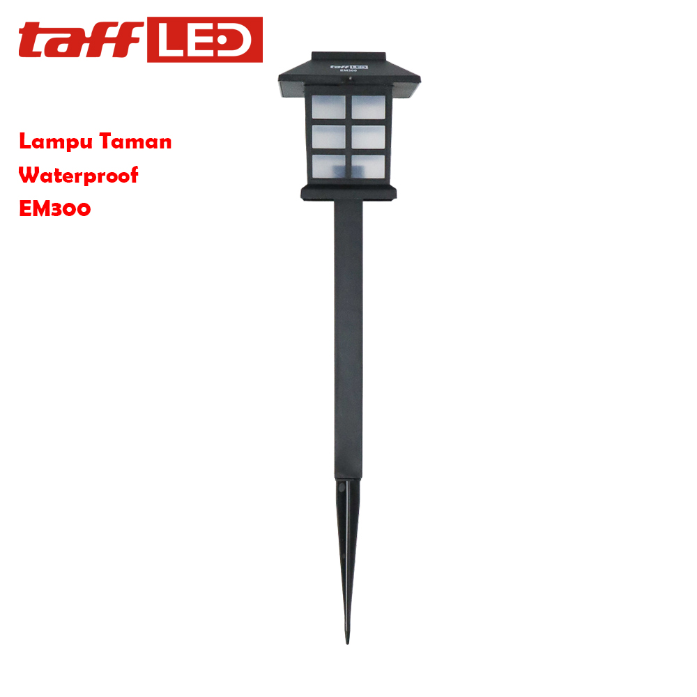 TaffLED Lampu Taman Hias Tancap Sensor Cahaya Solar Power Waterproof - EM300