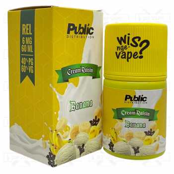 Cream Raisin V4 Banana 60ml - Liquid Vape By Public Distribution