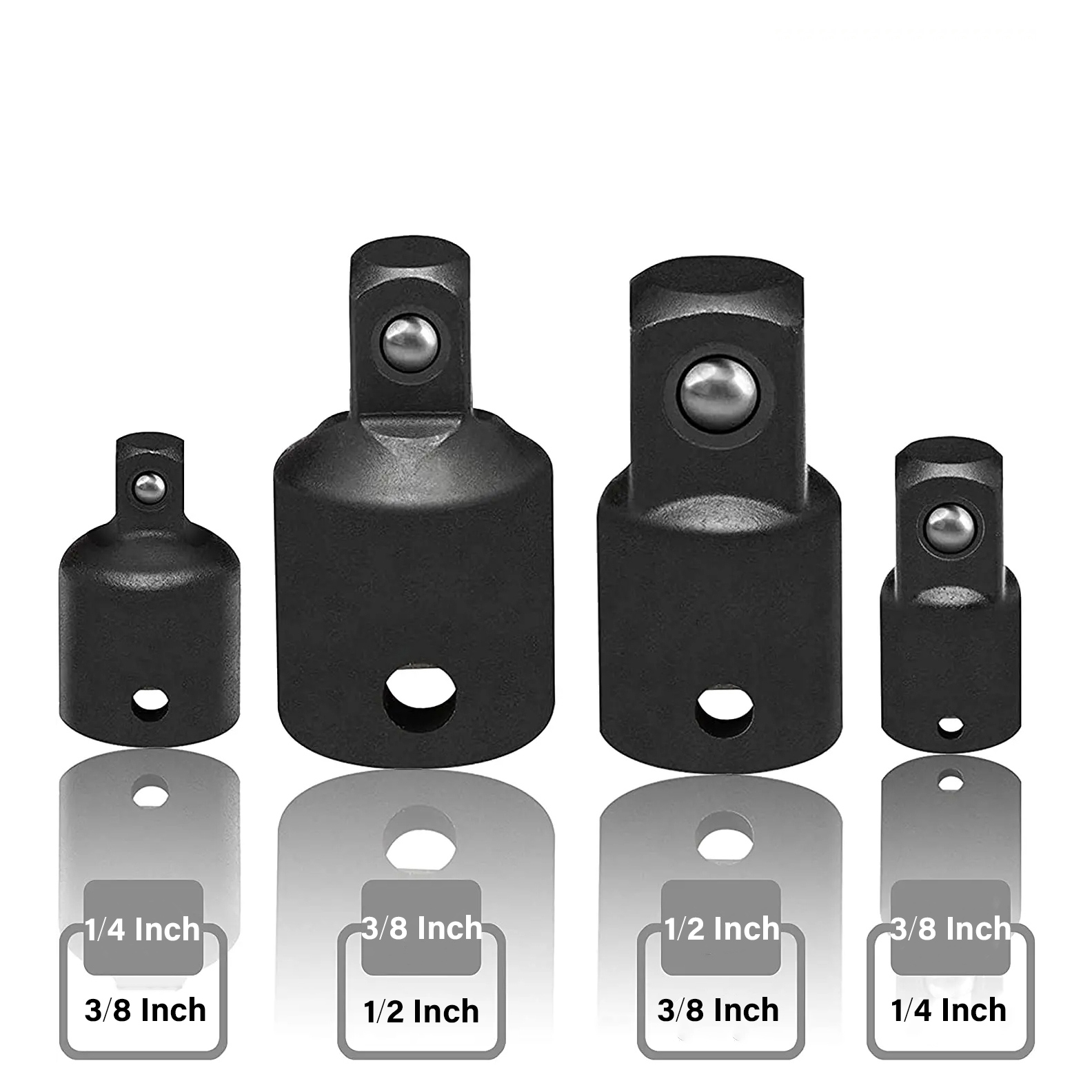 SLIVO Konverter Kepala Kunci Sleeve Adaptor Socket 4 PCS - SO001