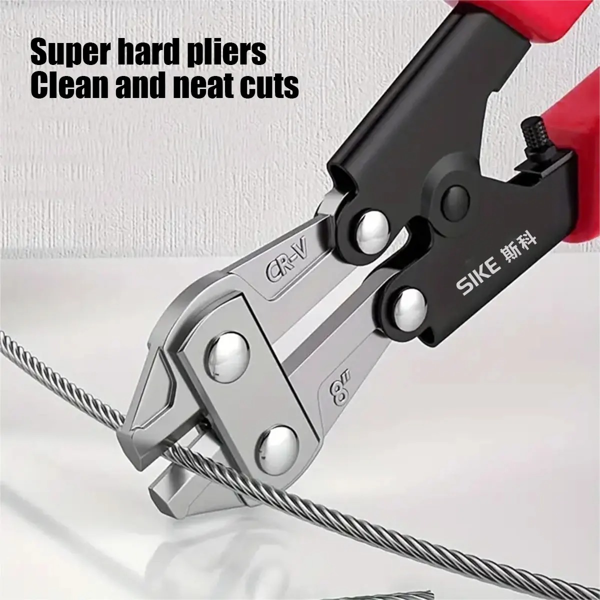 SIKE Bolt Cutter Tang Pemotong Kawat Besi Baja CR-V 8 Inch - SK8