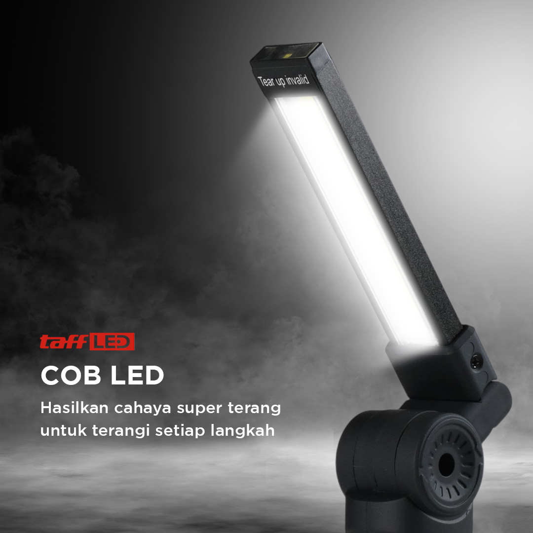 TaffLED Senter Worklight COB Magnetic Flashlight LED 2000 Lumens - 175A