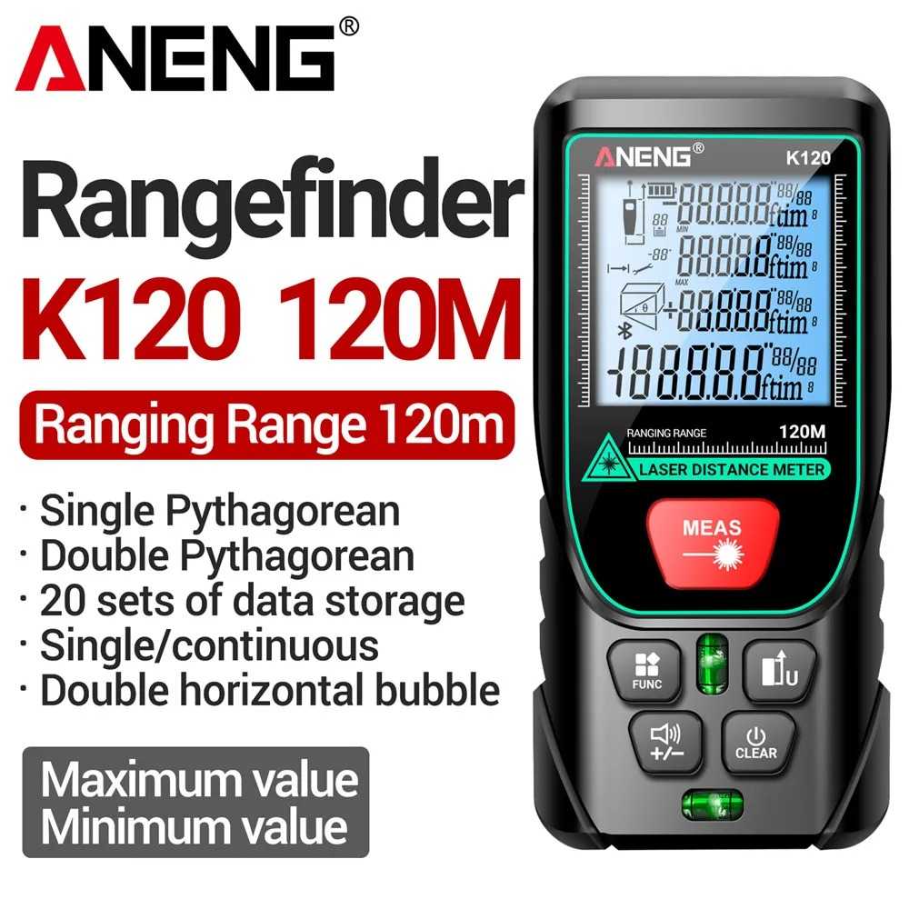 Jual ANENG Meteran Laser Digital Distance Meter Rangefinder High