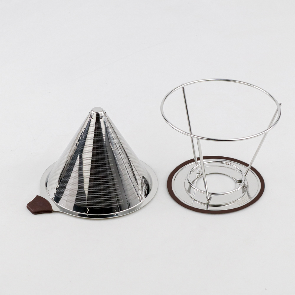 One Two Cups Saringan Kopi Stainless Steel Filter V60 Large - F-412