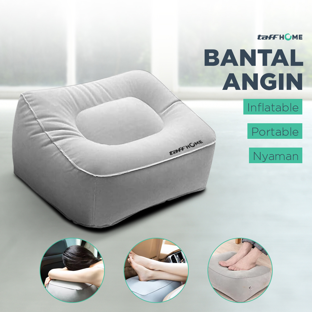 TaffHOME Bantal Angin Kaki PVC Inflatable Relaxing Pillow - JJ06114
