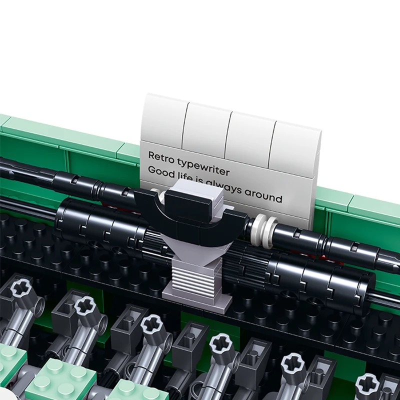 Zhe Gao Mainan Balok Susun Mesin Tik LEGO Retro Typewriter 820 Bricks - XL-01025
