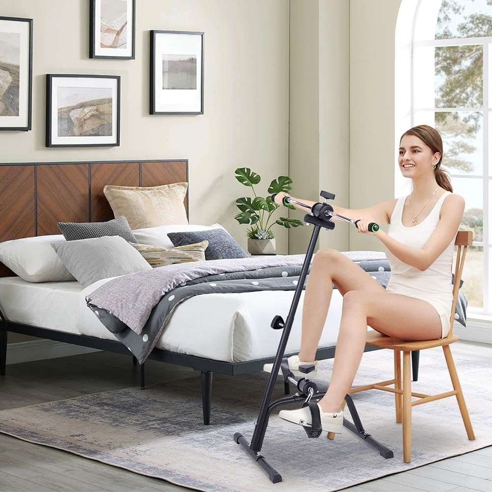 DUTRIEUX Sepeda Statis Mini Exercise Bike Leg Arm Trainer Therapy - CJ-LK-024