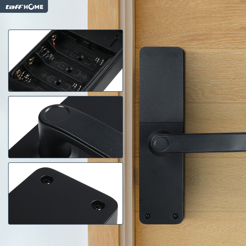 TaffHOME Smart Door Lock Fingerprint Password Card RFID Alarm - H1-XG