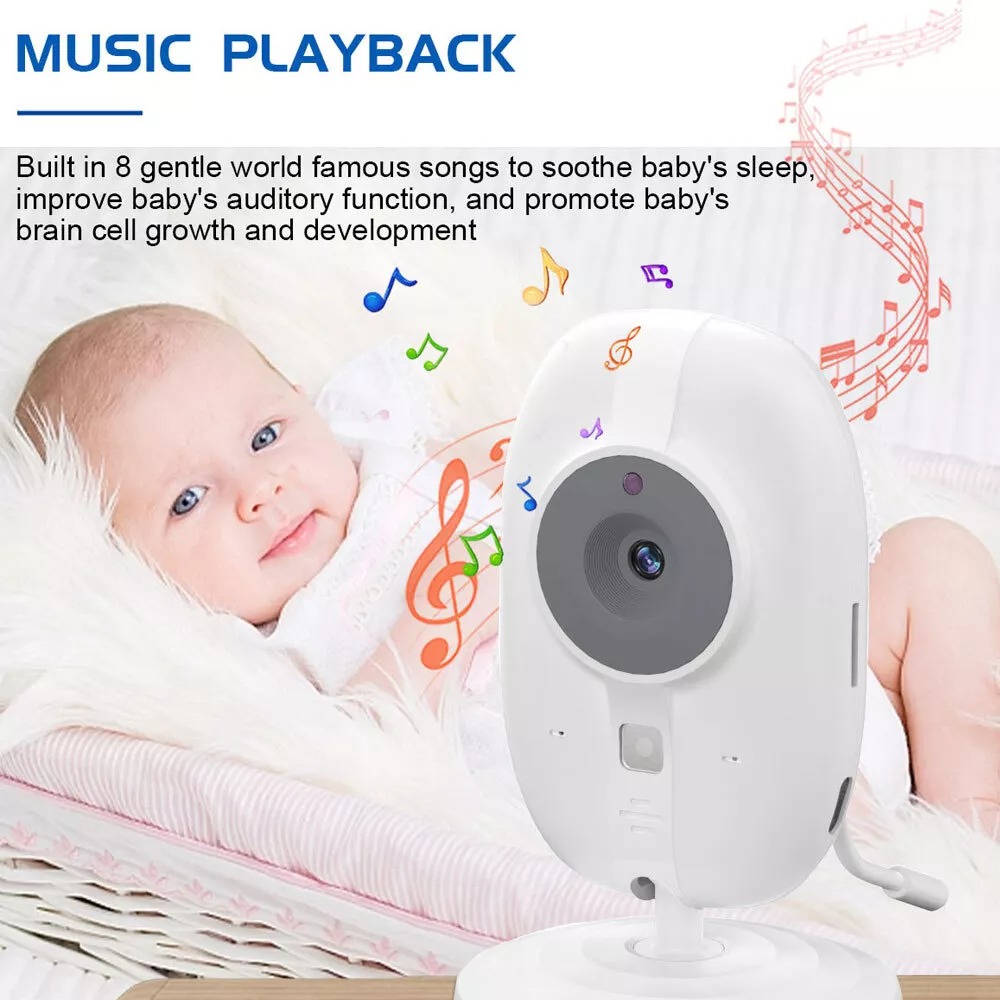 IBNUNU Baby Monitor CCTV Display Camera Two Way Talk 3.5 Inch 2000mAh - ABM600