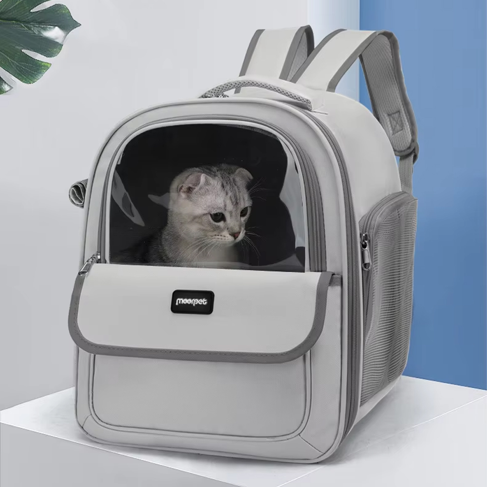 Moorpet Tas Kucing Anjing Pet Cargo Breathable Backpack Travel Oxford - M14