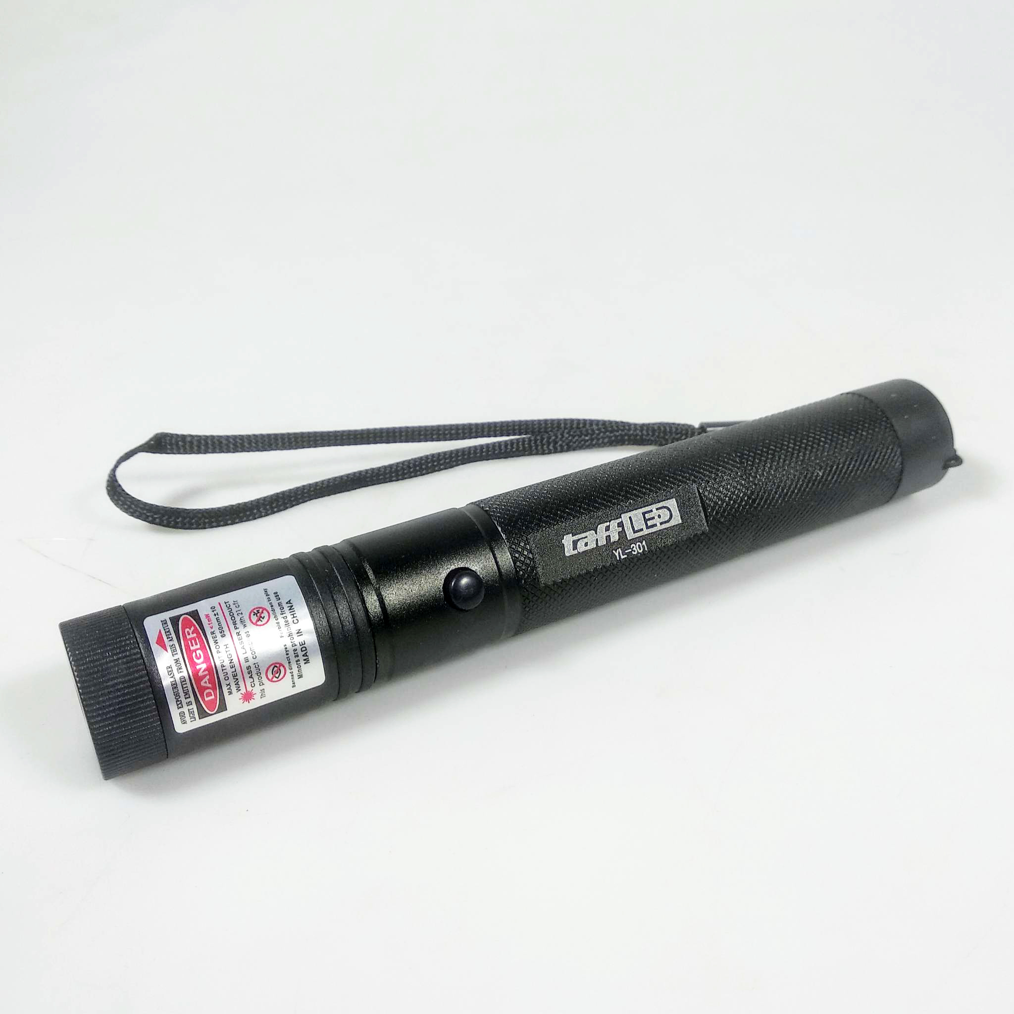 TaffLED Laser Pointer Presentasi Red Beam 1MW 650nm with Battery - YL-301