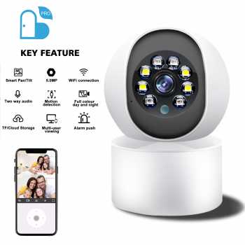 Carecam Kamera CCTV Indoor WiFi IP Camera Motion Detection 5MP - Y610A
