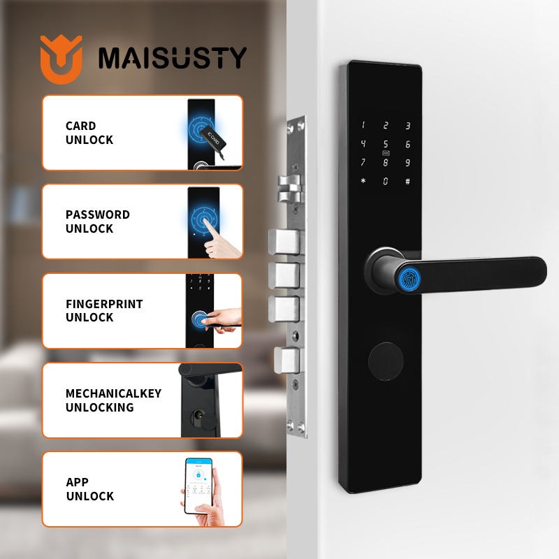 MAISUSTY Smart Door Lock TTLock App Fingerprint Password Card - G1F