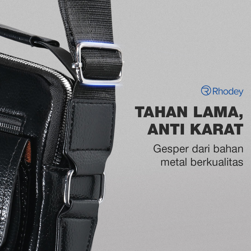 Rhodey Tas Selempang Pria Kulit Shoulder Bag Waterproof PU Leather - R20
