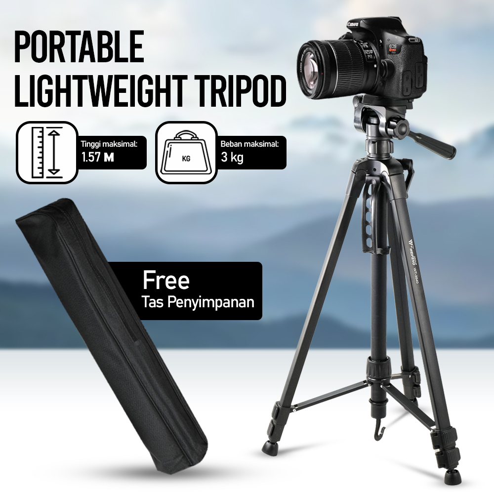 Weifeng Tripod Kamera Pan Head 360 Panoramic 1.57M - WT-3540