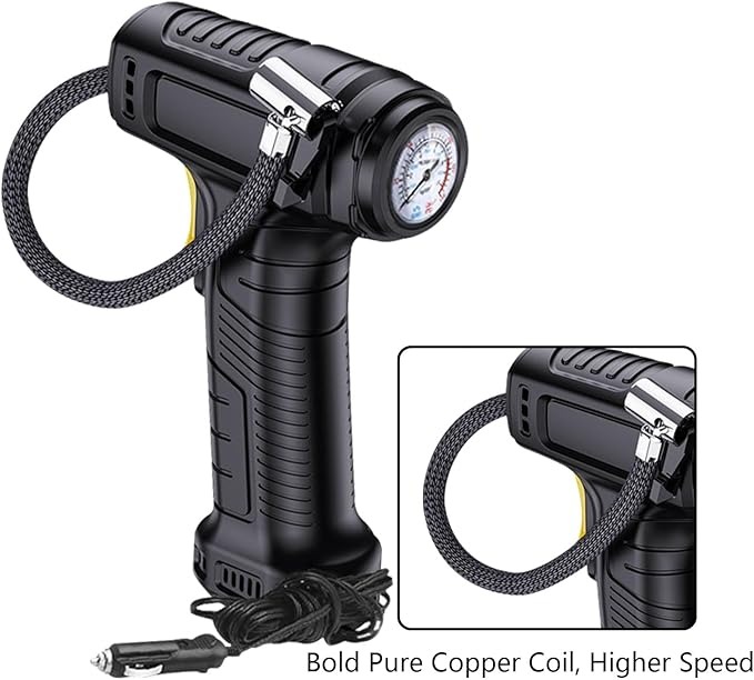 SUITU Pompa Ban Mobil Elektrik Air Pump Wired Cylinder 150PSI - ST5007