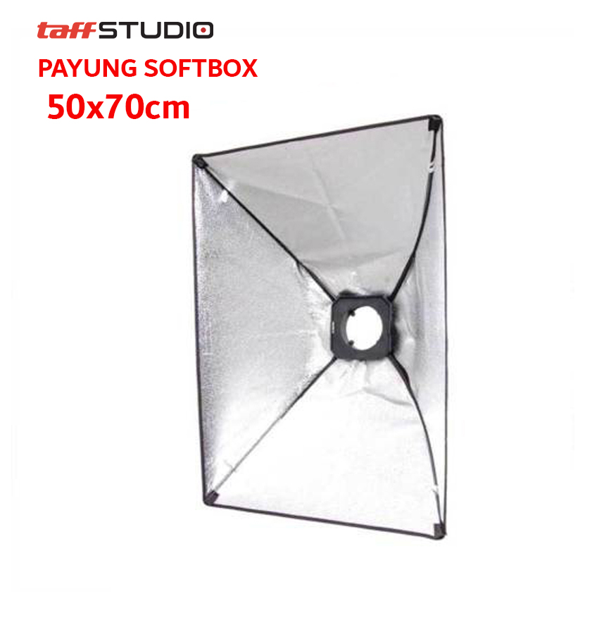 TaffSTUDIO Payung Softbox Reflektor 50x70cm Flash Mount - CY50