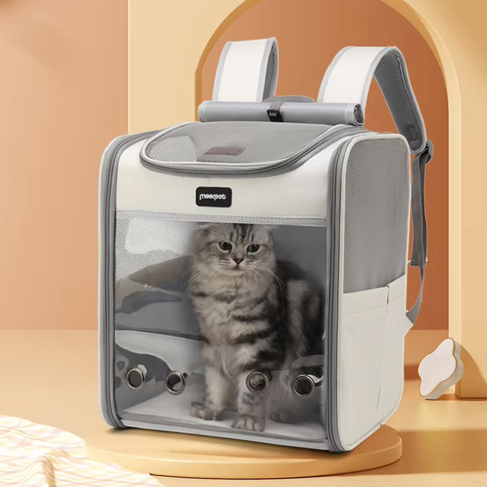 Moorpet Tas Kucing Anjing Pet Cargo Breathable Backpack Travel Oxford - M26