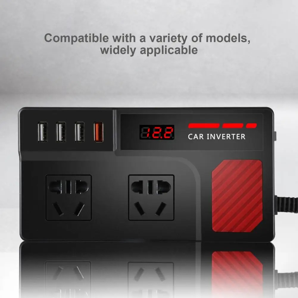 YUNAMA Car Power Inverter Konverter USB Charging Cigarette Plug 220V - PLH200