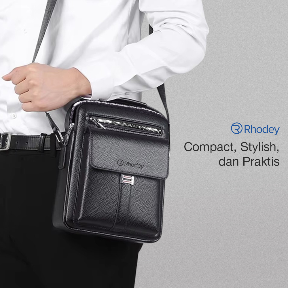 Rhodey Tas Selempang Pria Kulit Shoulder Bag Waterproof PU Leather - R20