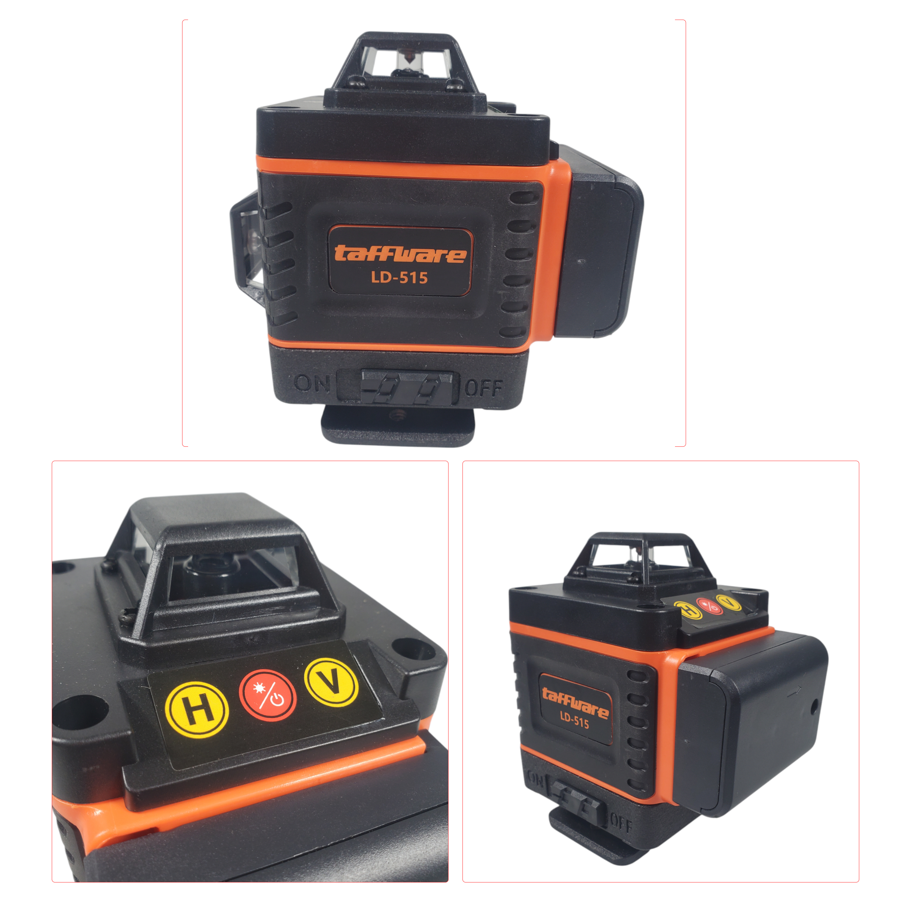Taffware Mesin Self Leveling 16 Line Green Laser 4D with Remote - LD-515