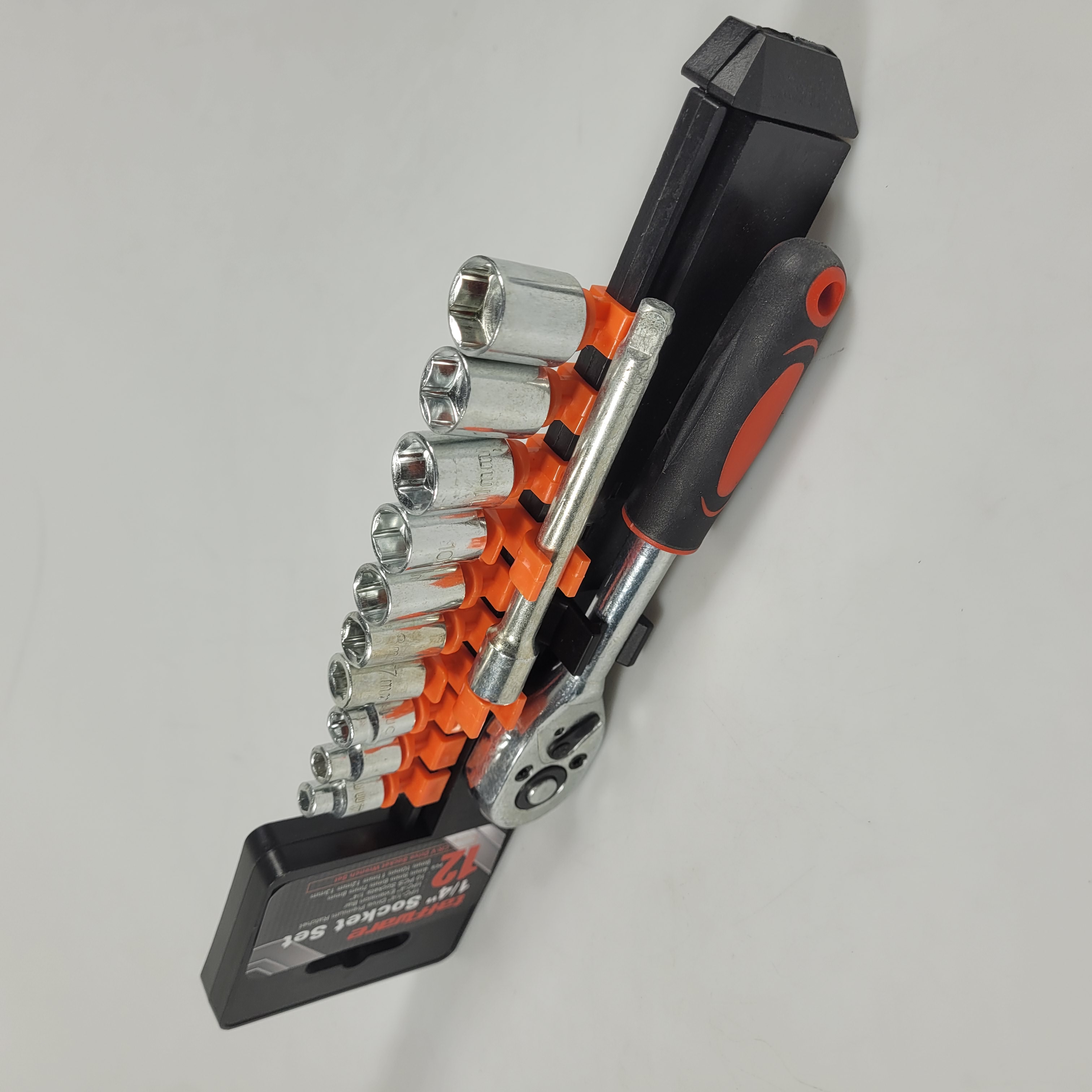 Taffware Set Kunci Shock Ratchet Wrench 1/4 Handle Drive CR-V 12 PCS