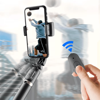 TFOTO Tongsis Smartphone Bluetooth Stabilizer Tripod Selfie Stick 75cm - Q08