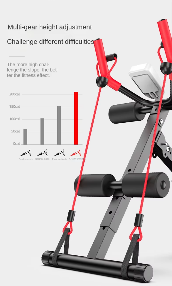 SOQI Alat Fitness Gym Abdominal Crunch Latihan Otot Perut Adjustable - SQ-MYJ01