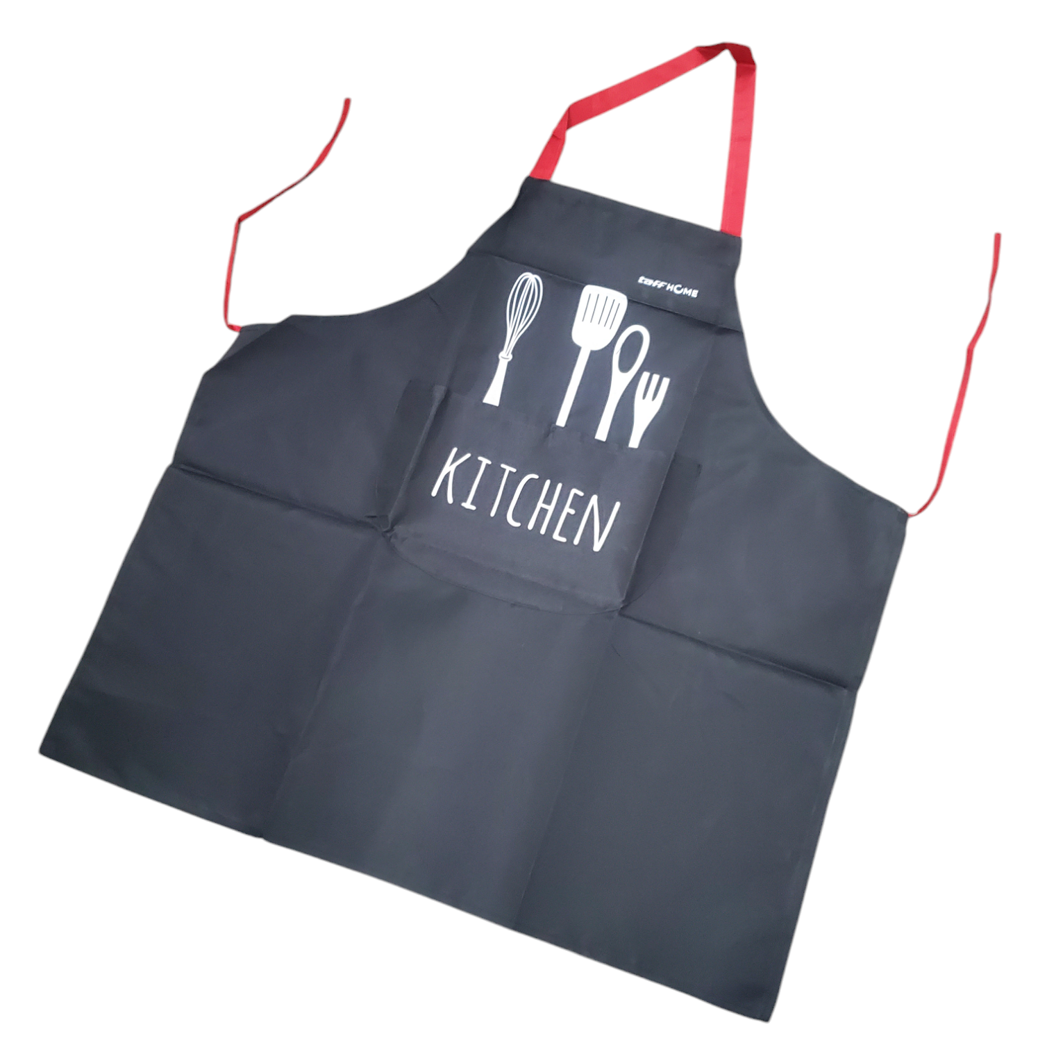 TaffHOME Celemek Masak Apron Dapur Model Kantong Pola Spatula - JJ41