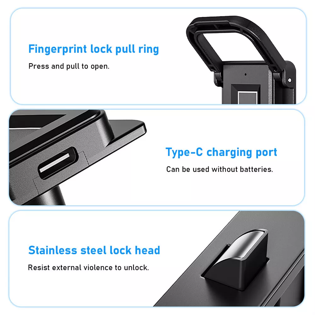 KAK Smart Lock Cabinet Locker Fingerprint Kunci Lemari Digital - F007