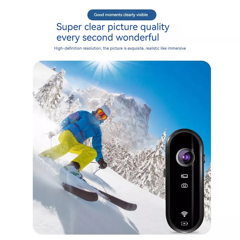 CUGUU Kamera Aksi Mini Action Camera EIS Sensor HD 1080P WiFi 500mAh - C3PRO