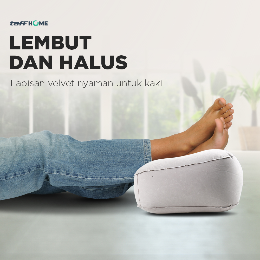 TaffHOME Bantal Angin Kaki PVC Inflatable Relaxing Pillow - JJ06114
