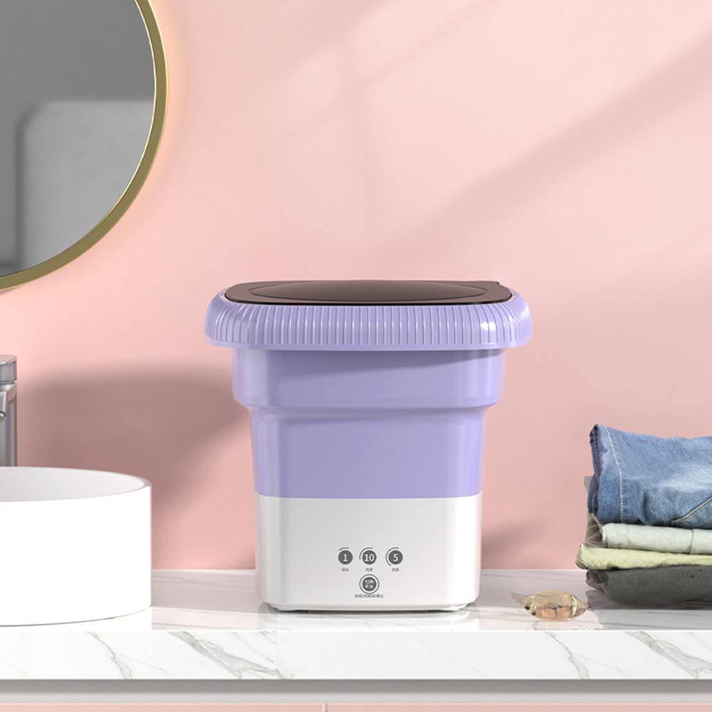 HAOYUNMA Mesin Cuci Mini Lipat Portable Foldable Washing Machine 6.5L - HY65