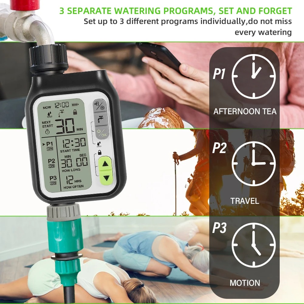 HANCI Digital Timer Keran Air Otomatis Sensor Programmable IPX5 - HCT-355