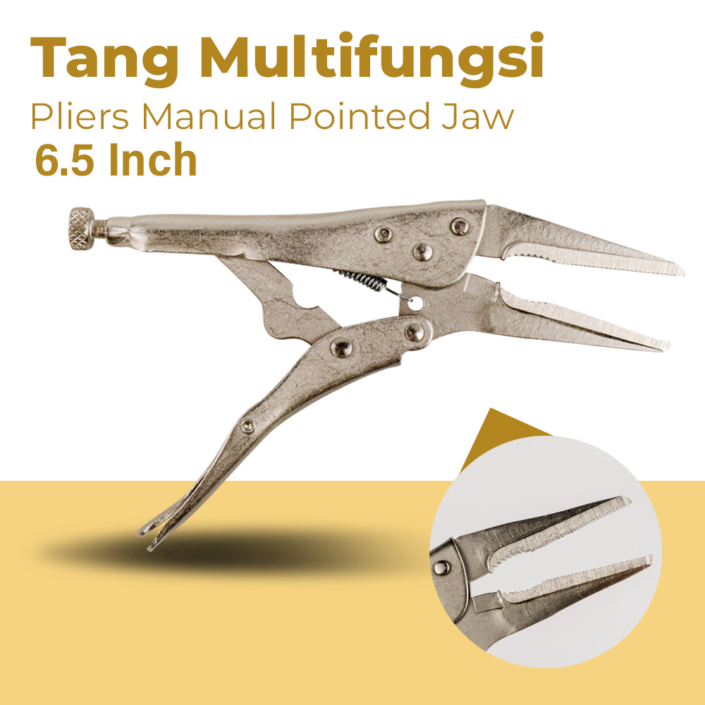 RyingL Tang Multifungsi Pliers Manual Pointed Jaw 6.5 Inch - L95