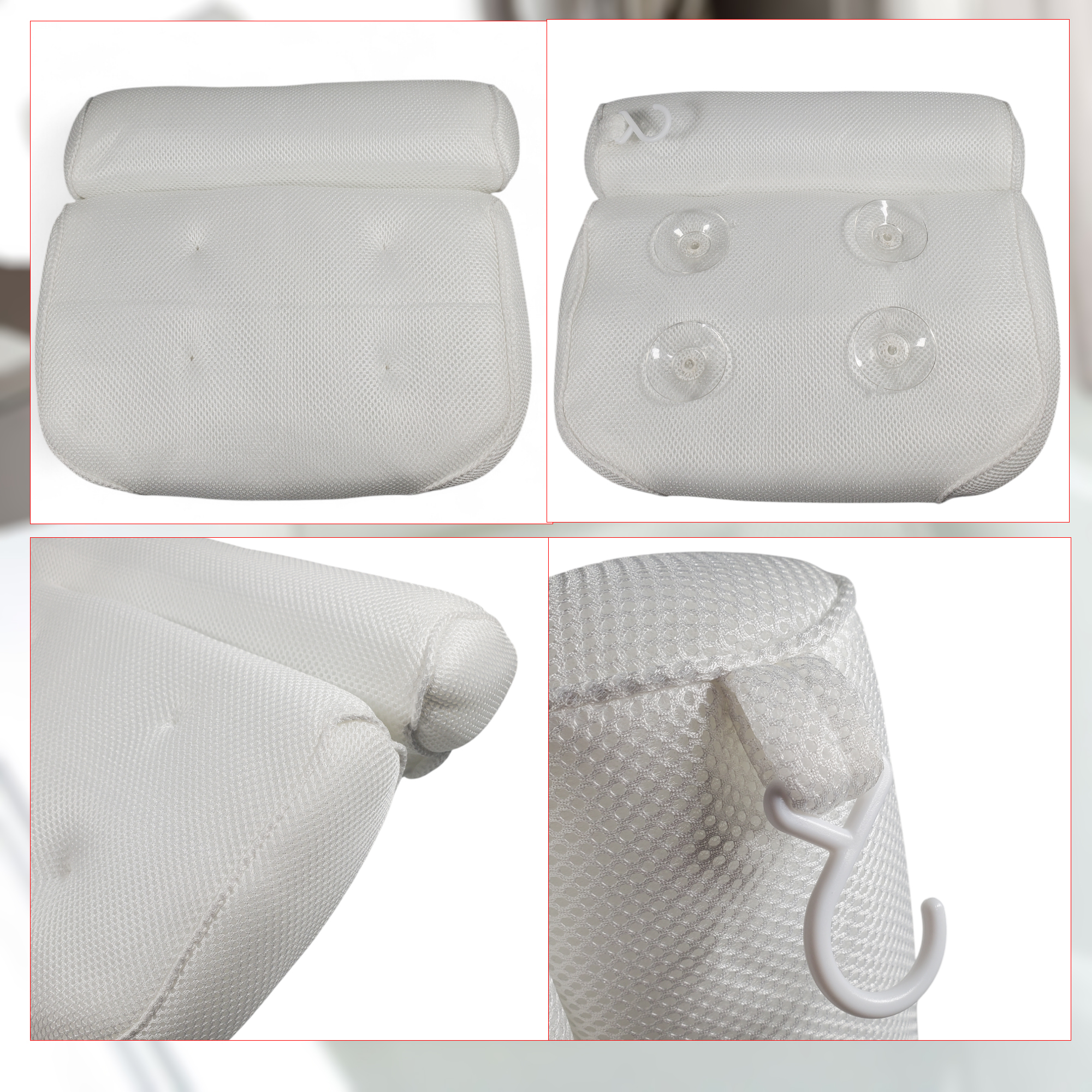 LemonBest Bantal Sandaran Bathtub SPA Pillow Cushion - SPC3D