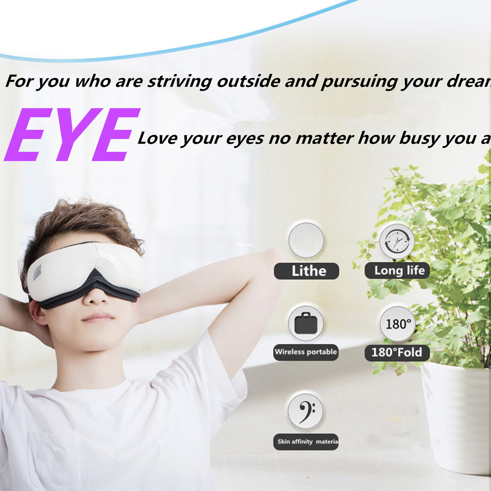 YUZY Pijat Kompres Mata Smart Airbag Eye Massager Bluetooth Music - 001
