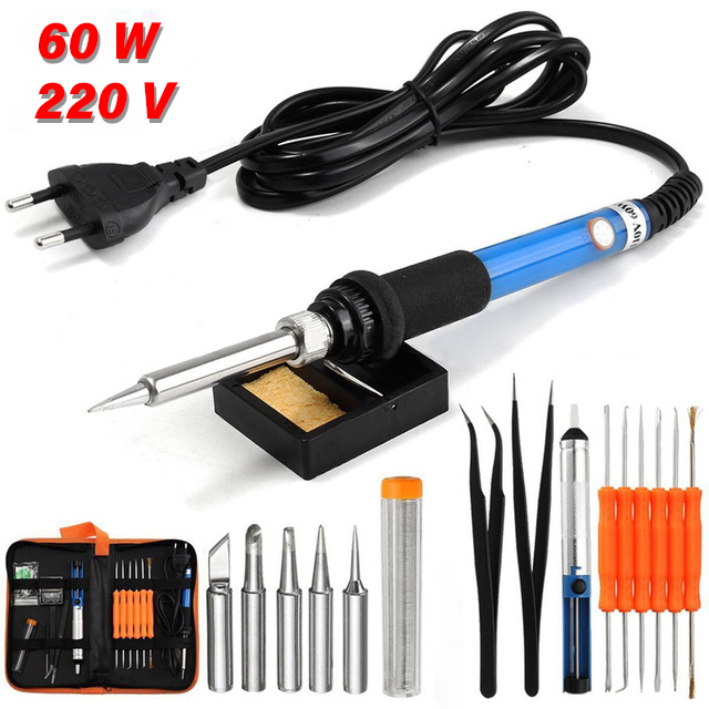 Taffware Peralatan Solder Kit 7in1 Soldering Iron 60W 220V - SIK-002