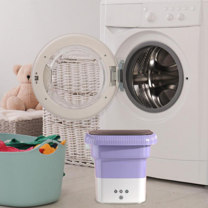 HAOYUNMA Mesin Cuci Mini Lipat Portable Foldable Washing Machine 6.5L - HY65