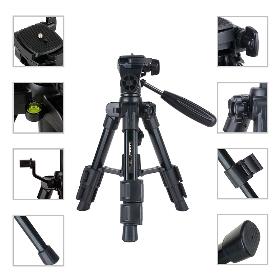 ZOMEI Tripod Mini Kamera Portable with Quick Release Lock 60cm - Q100