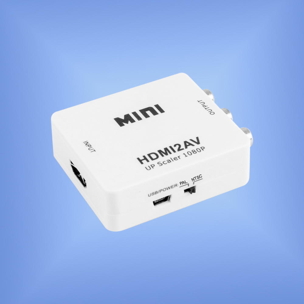Saintholly Konverter HDMI to AV RCA Mini Coverter Adaptor 1080p - ST-209