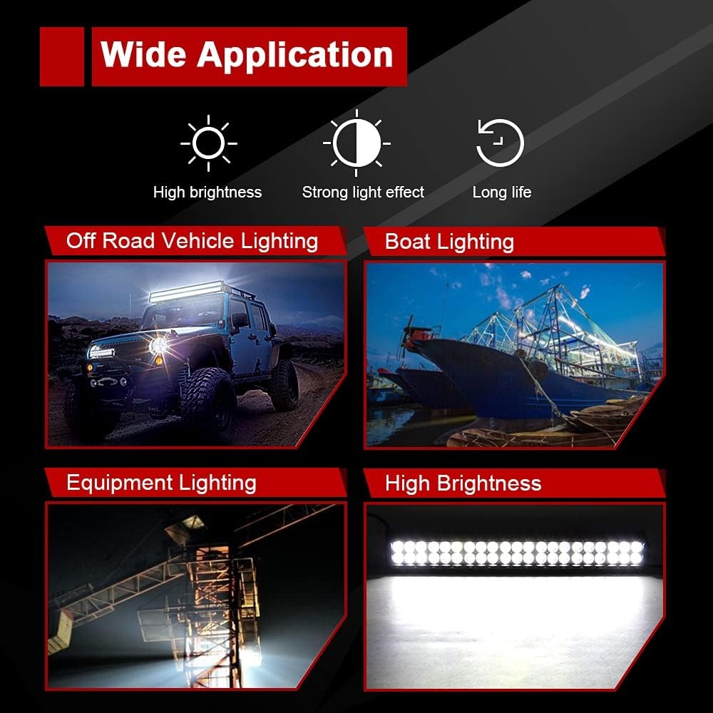 AUXMOTEC Lampu Sorot Tembak Foglamp Cool White 6000K IP67 108W - A8