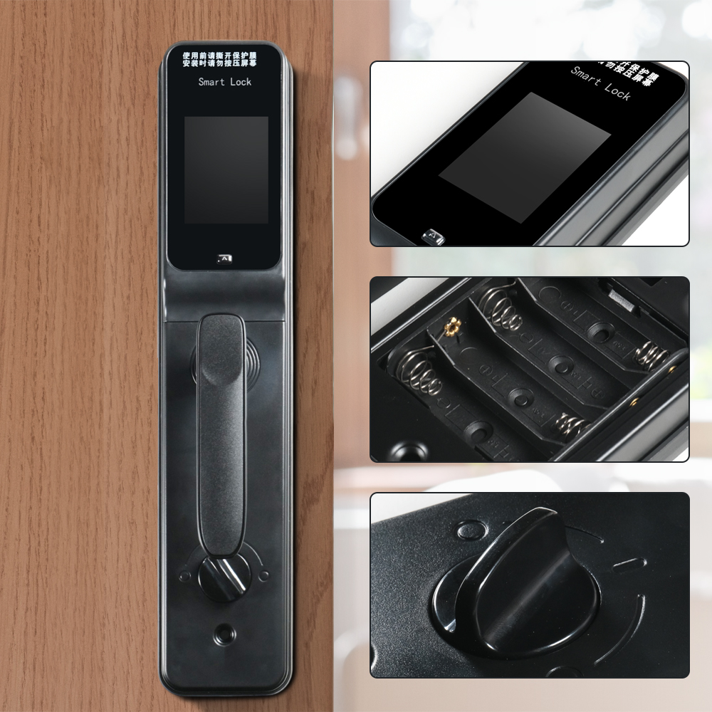 IWIN Smart Door Lock Fingerprint Password Key Card with Camera - ML790