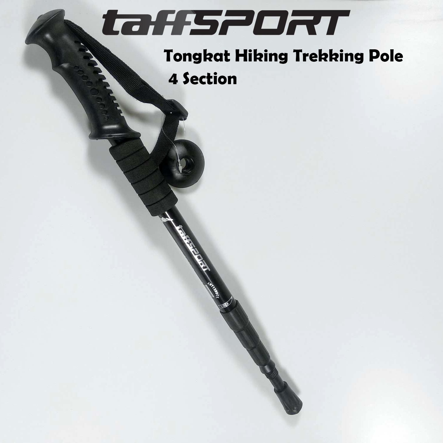 TaffSPORT Tongkat Hiking Trekking Pole Telescopic 4 Section - E4103