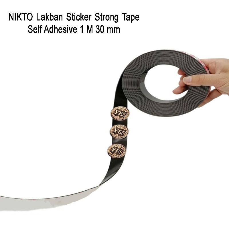 NIKTO Lakban Sticker Strong Tape Self Adhesive 1M 30mm - TMK92