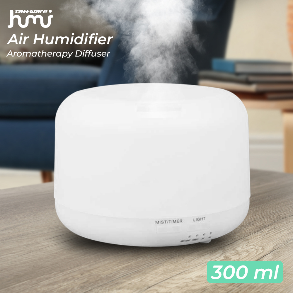 Taffware HUMI Air Humidifier Mini Ultrasonic Aroma Diffuser LED 300ml - A770