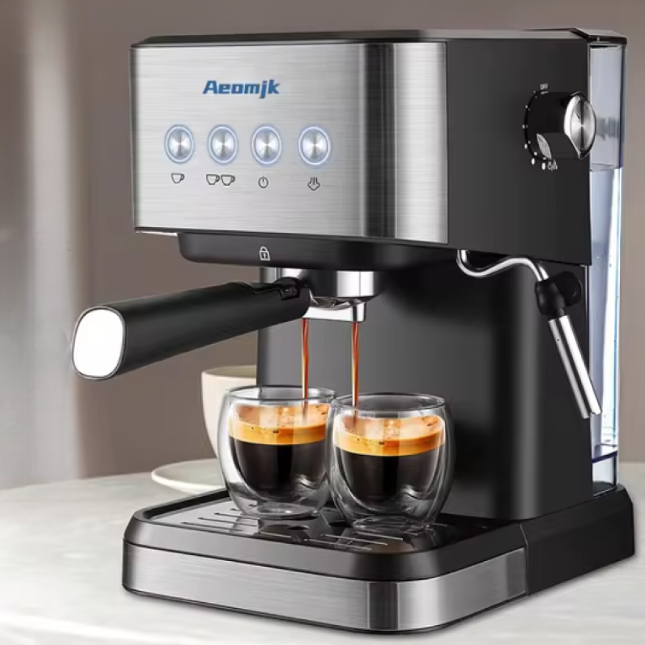 AEOMJK Mesin Kopi Espresso Coffee Maker Frothing 20 Bar 1050W 1.2L - CM3010