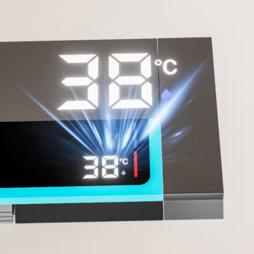 XIWU Set Shower Digital Panel LED Thermostat 4in1 Aluminium - XW1086