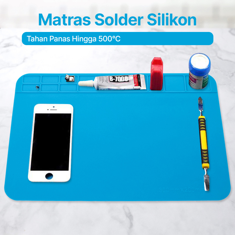 DUETECH Alas Matras Solder Silikon Soldering Mat Heat Resistant - DFUT001