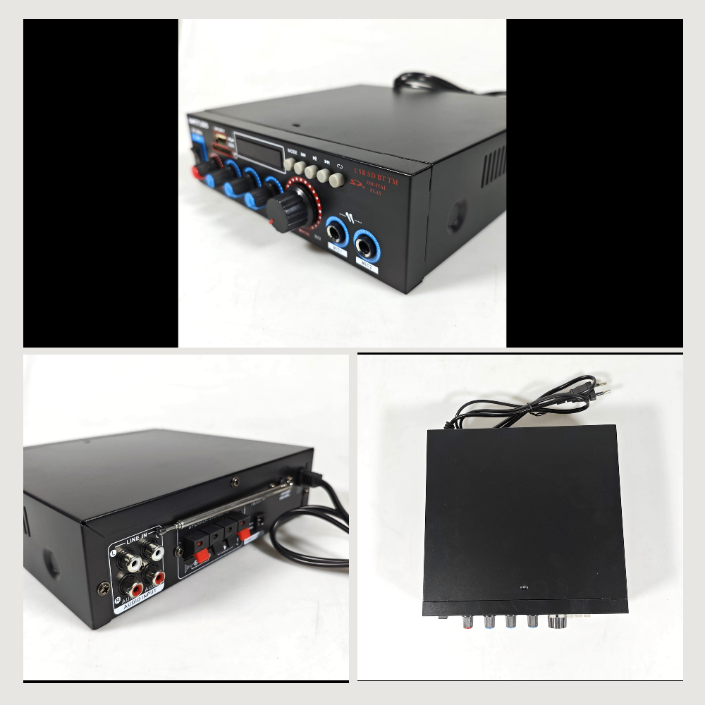 TaffSTUDIO Audio Amplifier HiFi Bluetooth 5.0 Stereo 2 Channel 800W - BT-309A