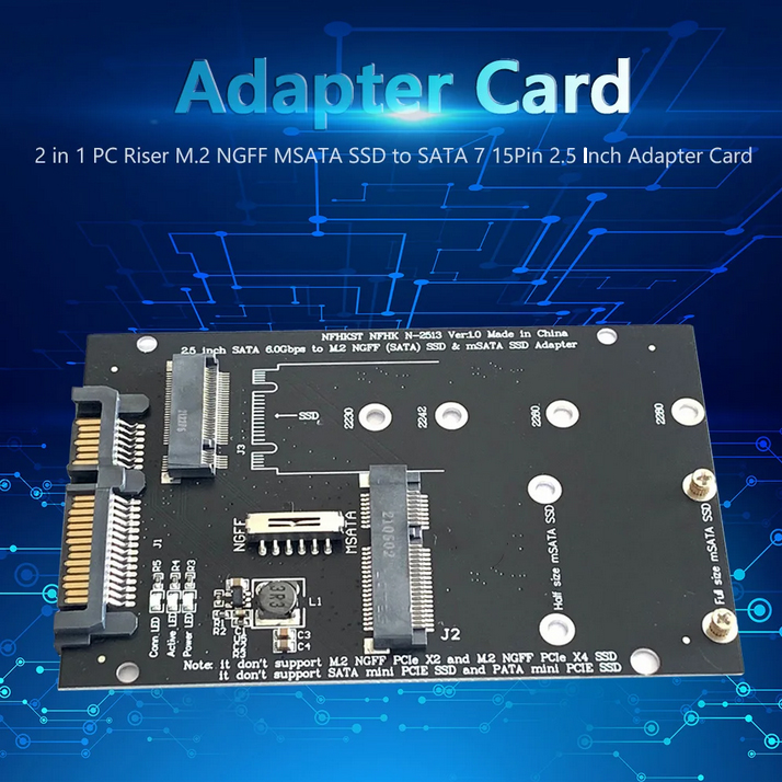 TISHRIC Adaptor Konventer M.2 NGFF SSD to SATA III 2.5 Inch - N-2513